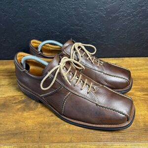 Sandro Moscoloni 5511 Brown Leather Bicycle Toe Comfort Gel Oxfords Size 10D